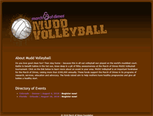 Tablet Screenshot of muddvolleyball.org